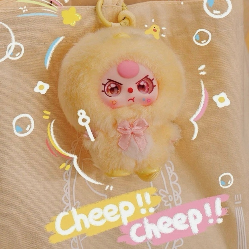 Baby Three Mini Hug Plush Pendant - Baby Chick